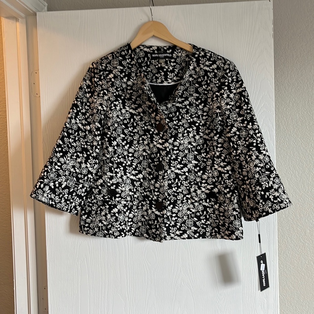 Karl Lagerfeld floral jacket